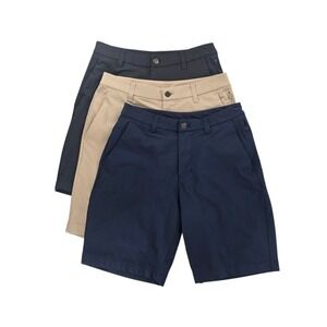 Lululemon Mens 28 Commission Short 9" Warpstreme Navy Khaki Obsidian Bundle 3
